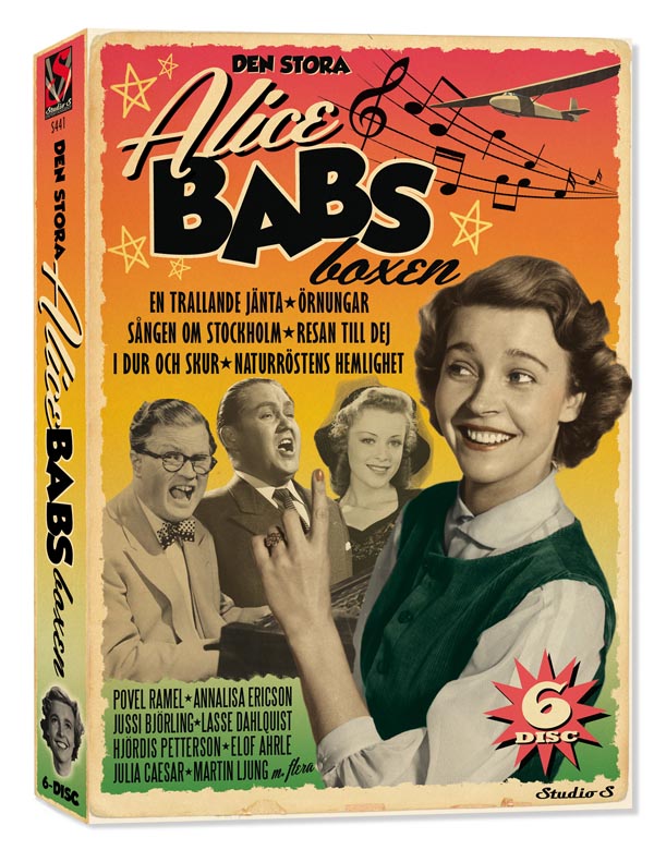 Omslag av Den stora Alice Babs-boxen (6-disc box) (DVD)