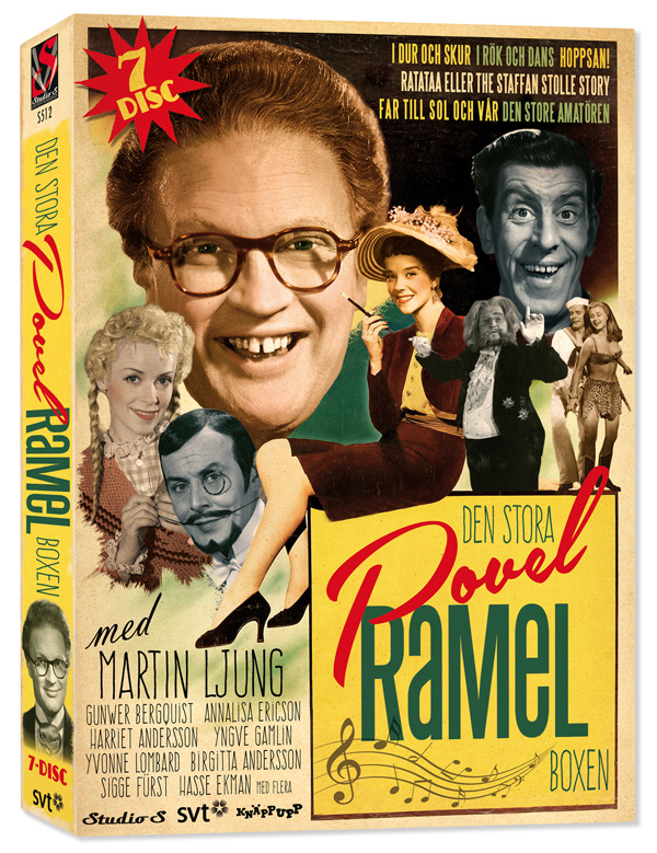 Omslag av Den stora Povel Ramel-boxen (7 DVD Box)