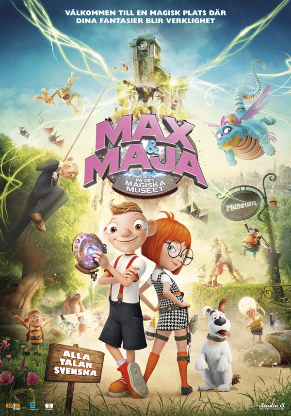 Omslag av Max & Maja på det magiska museet (Bio)